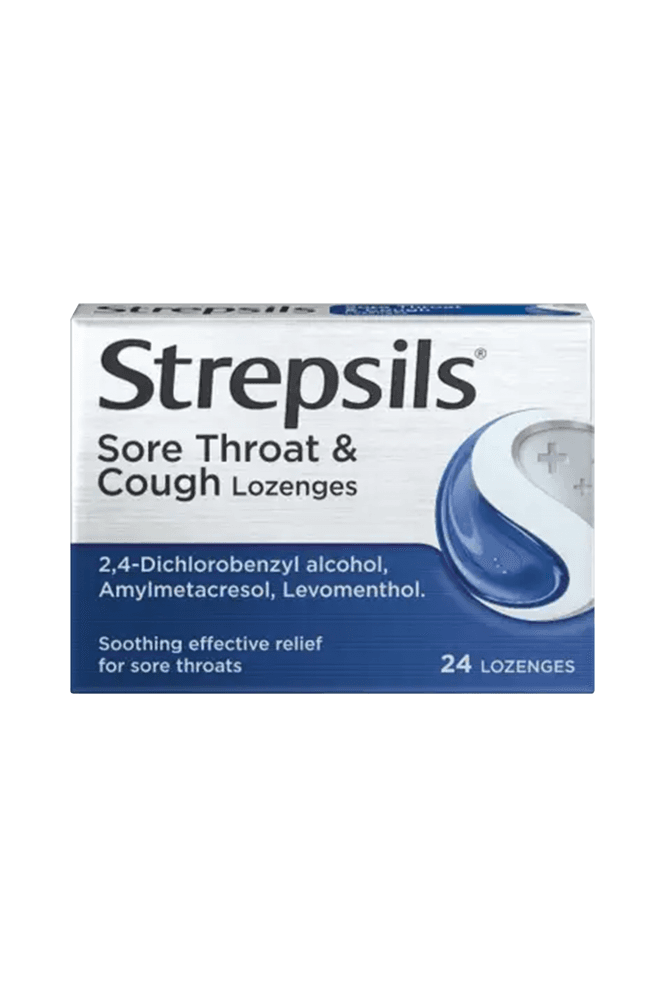 Strepsils  Sore Throat And Cough Lozenges 24 Lozenges