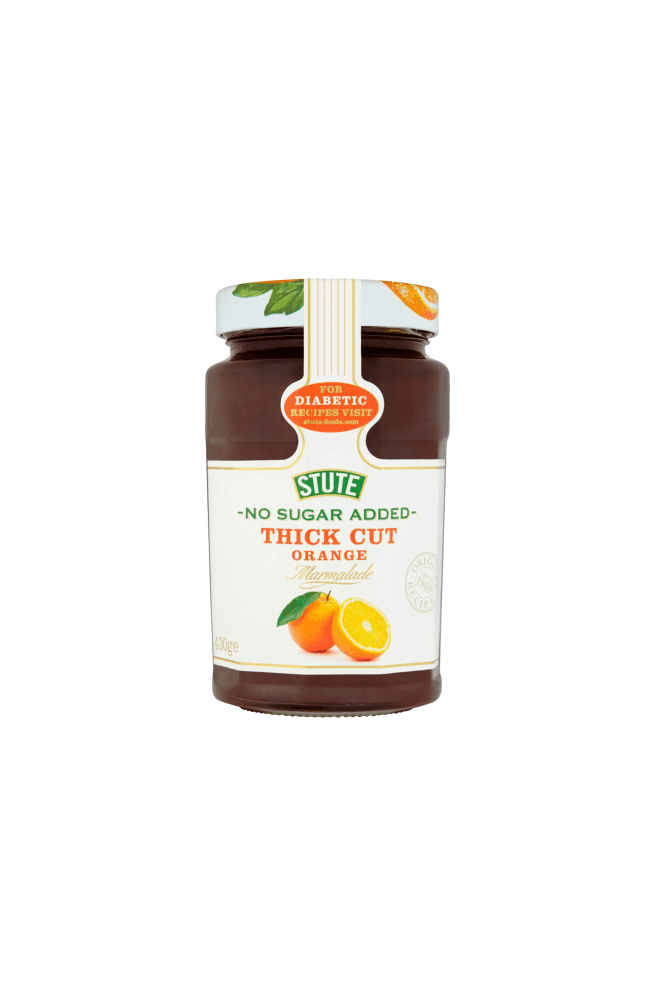 Stute  Diabetic Thick Cut Orange Marmalade 430g