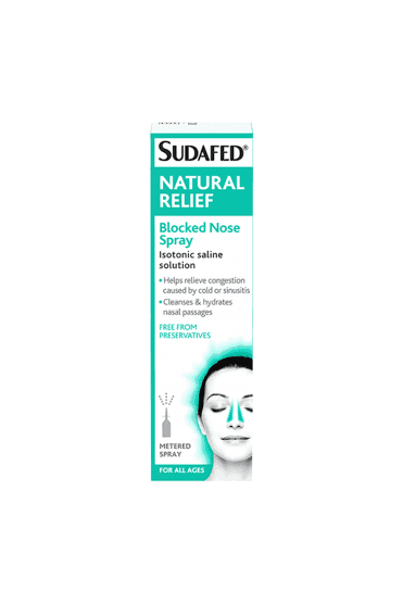 Sudafed Blocked Nose Natural Relief Spray 15ml