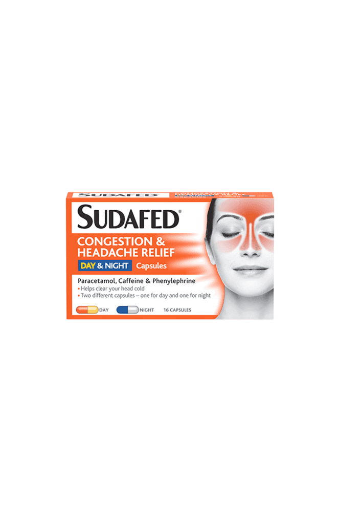 Sudafed  Congestion & Headache Day & Night Capsules 16