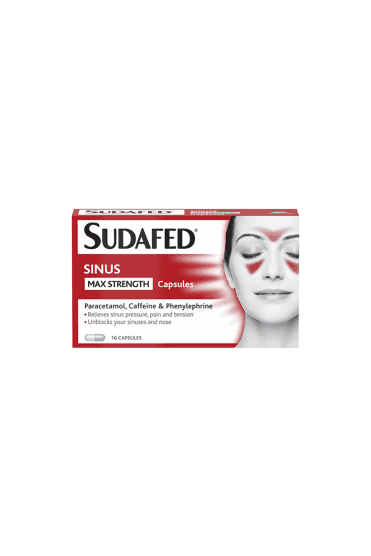 Sudafed Sinus Max Strength Capsules 16