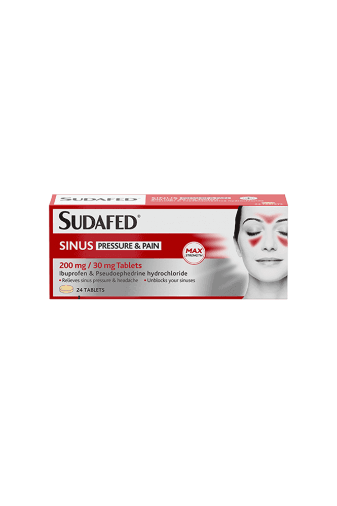 Sudafed  Sinus Pressure & Pain Tablets - 24 Tablets