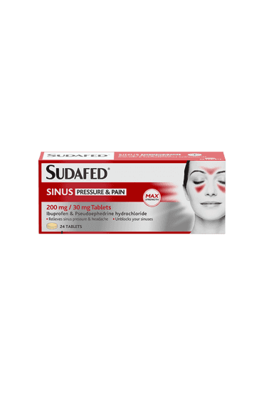 Sudafed Sinus Pressure & Pain Tablets - 24 Tablets