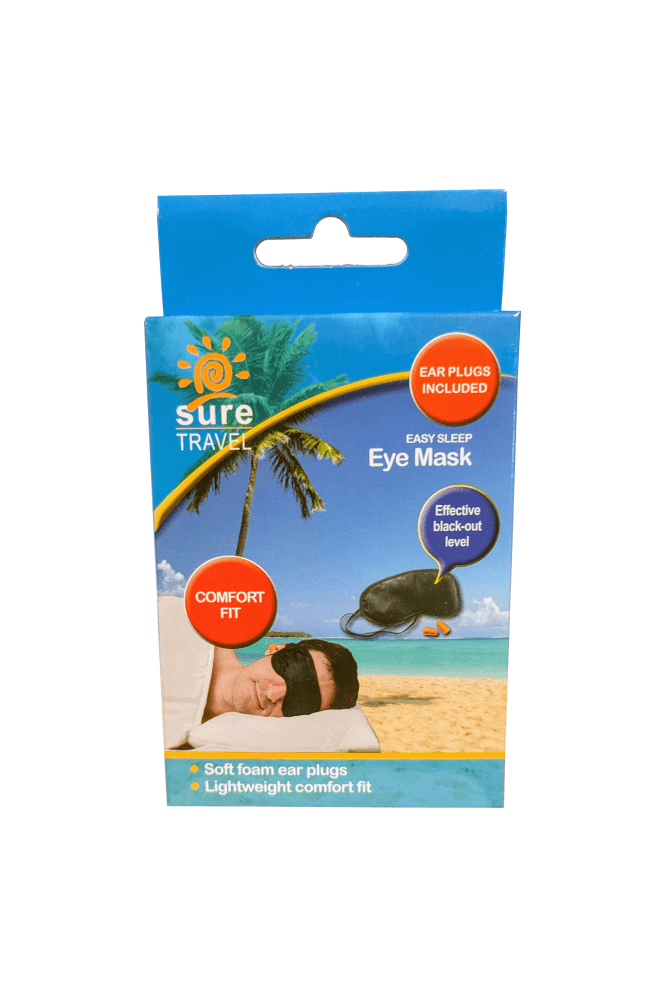 Sure  Easy Sleep Eye Mask with Free Earplugs