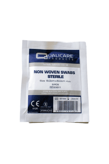 Swabs Sterile 5cm x 5cm 5 Pack