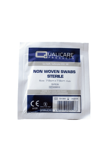 Swabs Sterile 7.5cm x 7.5cm 5 Pack