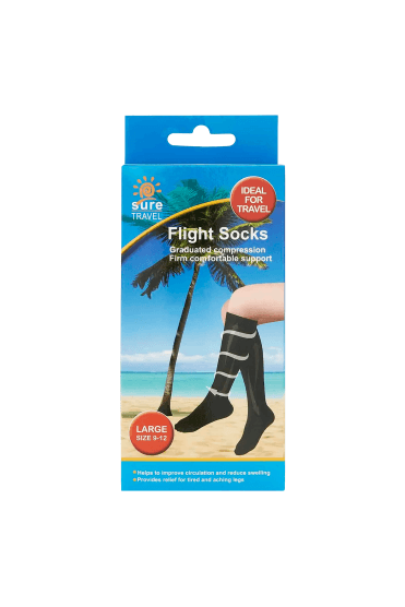 Sure Travel Flight Socks Large Size 9-12