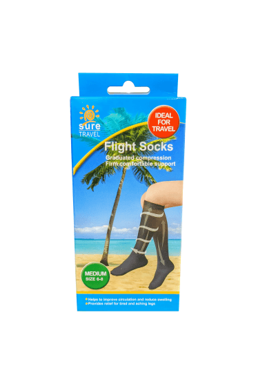 Sure Travel Flight Socks Medium Size 6-8