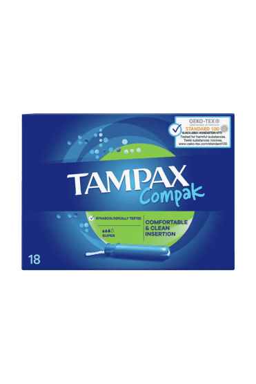 Tampax Compak Tampons Super 18 Pack