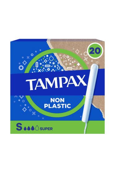 Tampax Super Tampons Cardboard Applicator x20