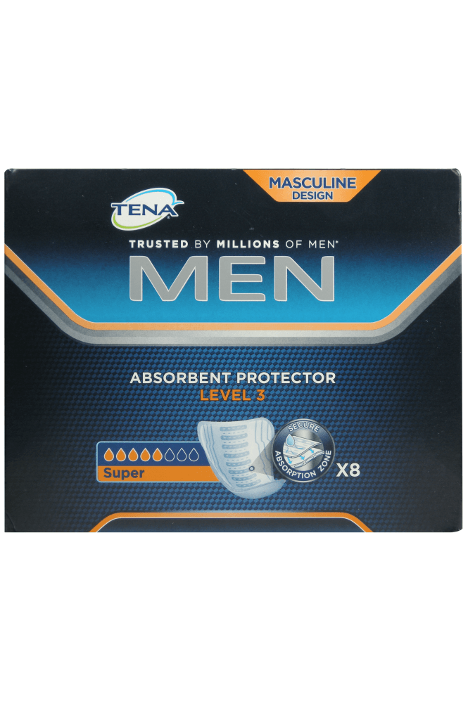 Tena  Men Level 3 Absorbent Protector - 8 Pads