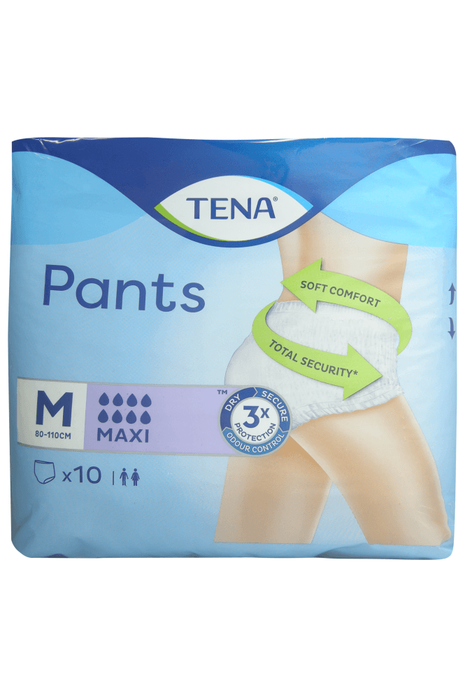 Tena  Pants Plus Maxi Medium 10 Pack