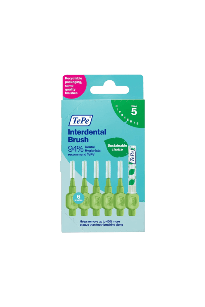 Tepe  Interdental Brushes Green (Size 5 0.8mm) 6 Pack