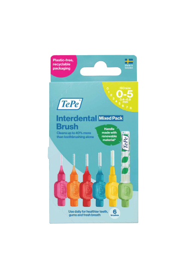 Tepe Interdental Brushes Mixed Pack Size 0-5