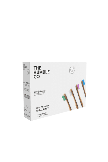 The Humble Co - Adult toothbrush - Mixed colours (Single Toothbrush)