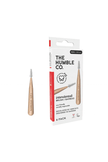 Interdental Bamboo Brush 0.5mm (Size 2) 6pack