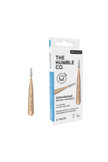 Interdental Bamboo Brush 0.6mm (Size 3) 6pack