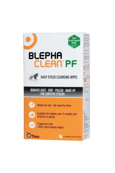 Blephaclean Daily Eyelid Cleansing 20 Wipes Plastic Free