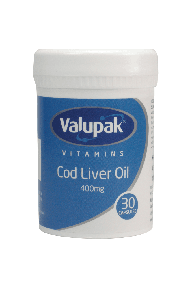 Valupak  Cod Liver Oil 400mg 30 Capsules
