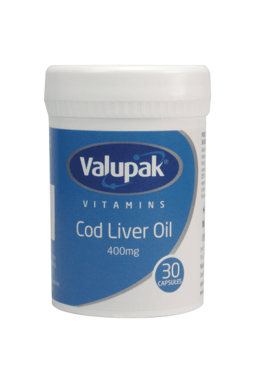 Valupak Cod Liver Oil 400mg 30 Capsules