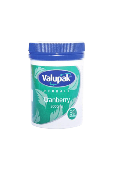 Valupak Cranberry 2000mg Tablets 30s