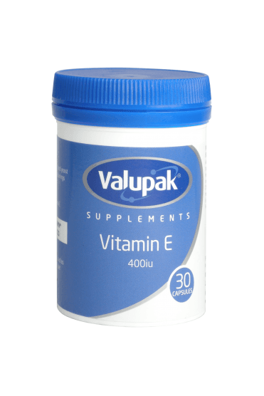Valupak Plus Vitamin E 400iu Capsules 30s