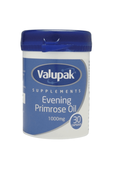 Valupak Supplements Evening Primrose Oil 1000mg 30 Capsules