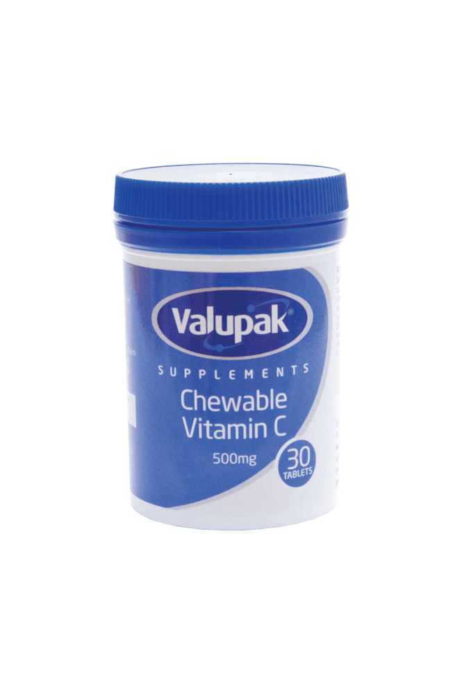 Valupak  Vitamin C - Chewable 500mg Tablet 30