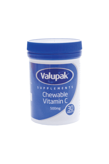 Valupak Vitamin C - Chewable 500mg Tablet 30