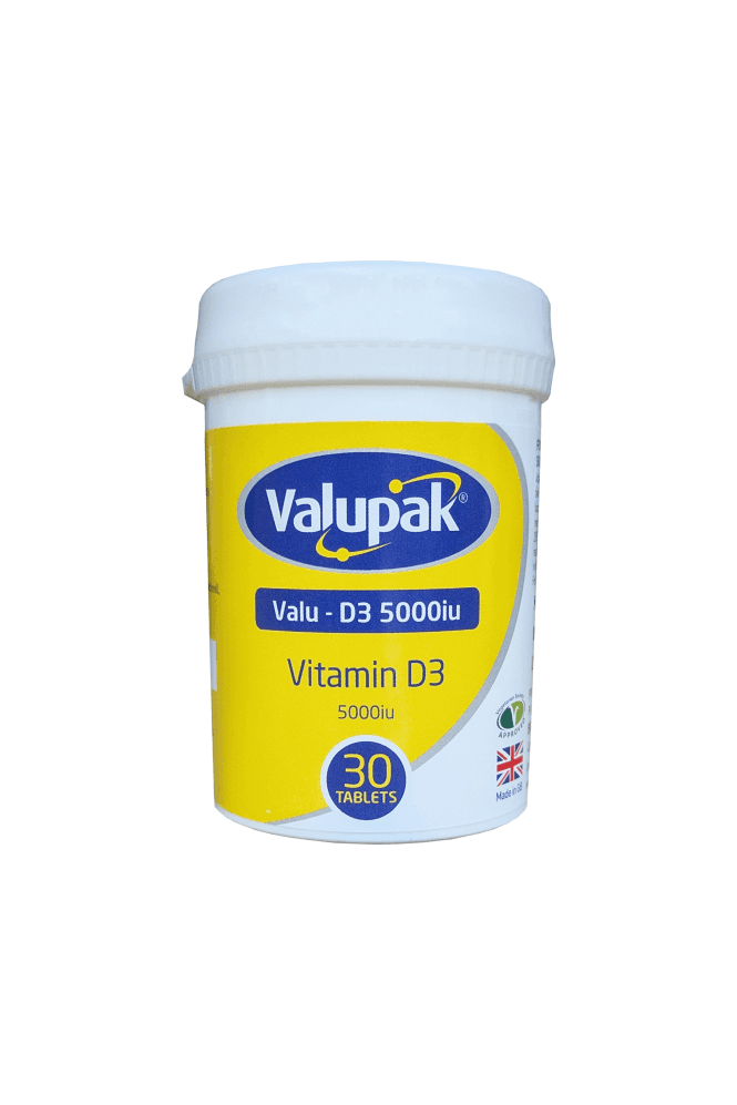 Valupak  Vitamin D3 5000iu Tablets 30's