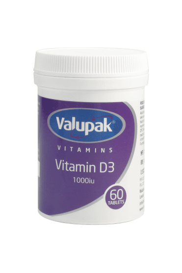 Valupak Vitamin D3 Pack of 60 Tablets