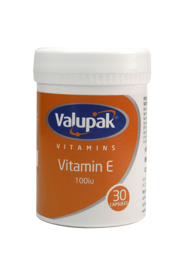 Valupak Vitamin E 100iu 30 Capsules