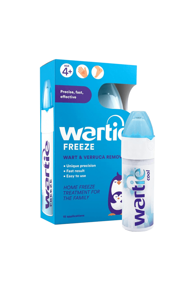 Wartner Wartie Freeze Wart and Verruca Remover, Safe For Adults and Children Aged 4+, Fast Acting Wart and Verruca Treatment For Hands and Feet, Contains 15 Applications, White, 50ml (Pack of 1)
