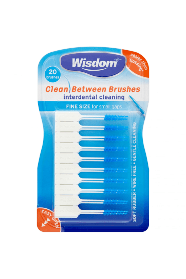 Wisdom Clean Between Brushes Interdental Brushes 20 Pack