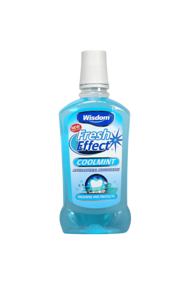 Wisdom Fresh Effect Coolmint Antibacterial Mouthwash 500ml