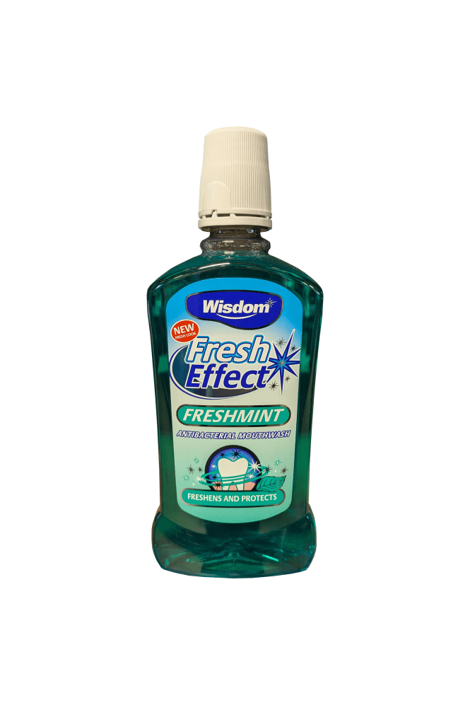 Wisdom  Fresh Effect Freshmint Antibacterial Mouthwash 500ml