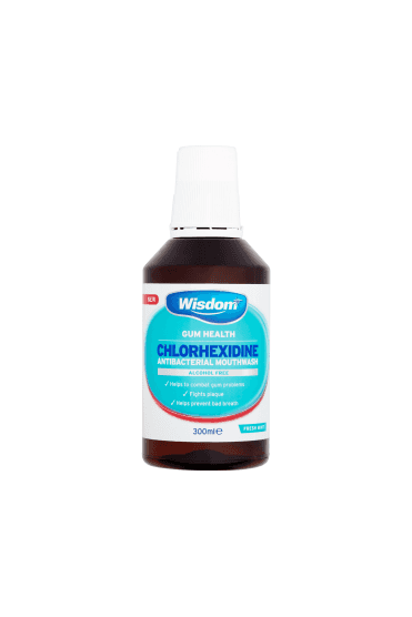 Wisdom Gum Health Chlorhexidine Antibacterial Mouthwash 300ml