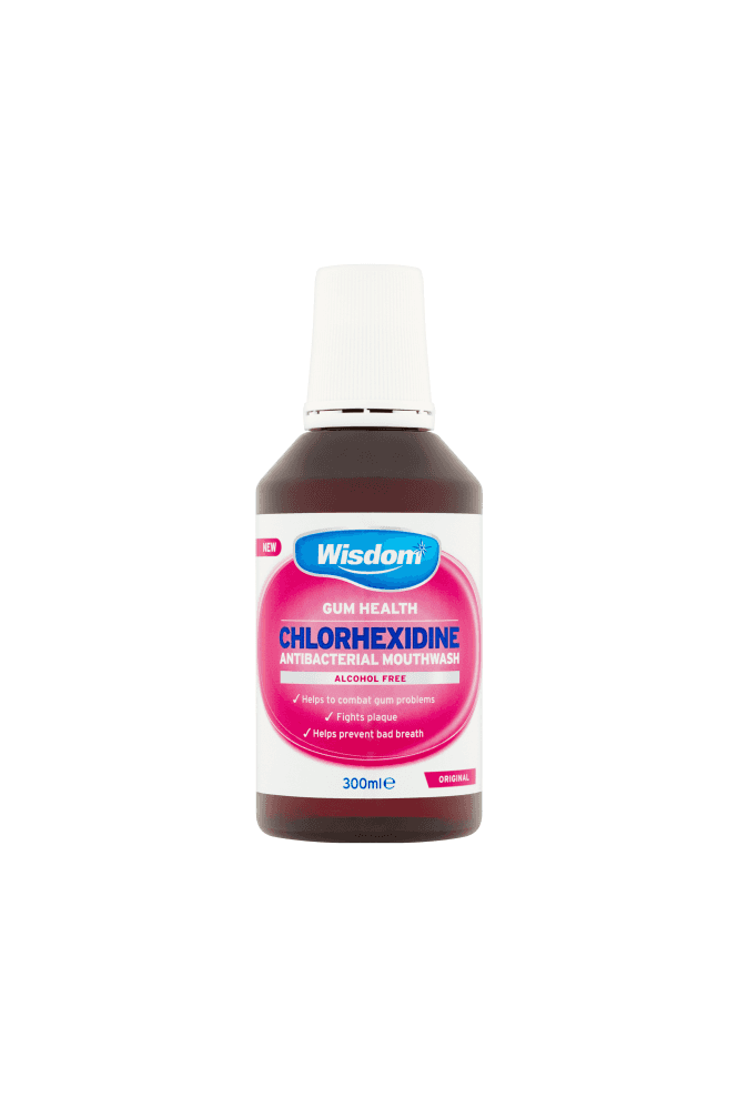 Wisdom  Original Flavour Chlorhexidine Alcohol Free Mouthwash 300ml