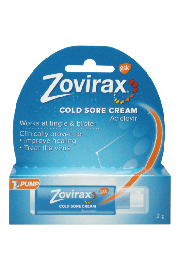 Zovirax Cold Sore Cream Pump 2g
